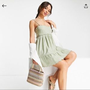 ASOS Scalloped edge mini dress